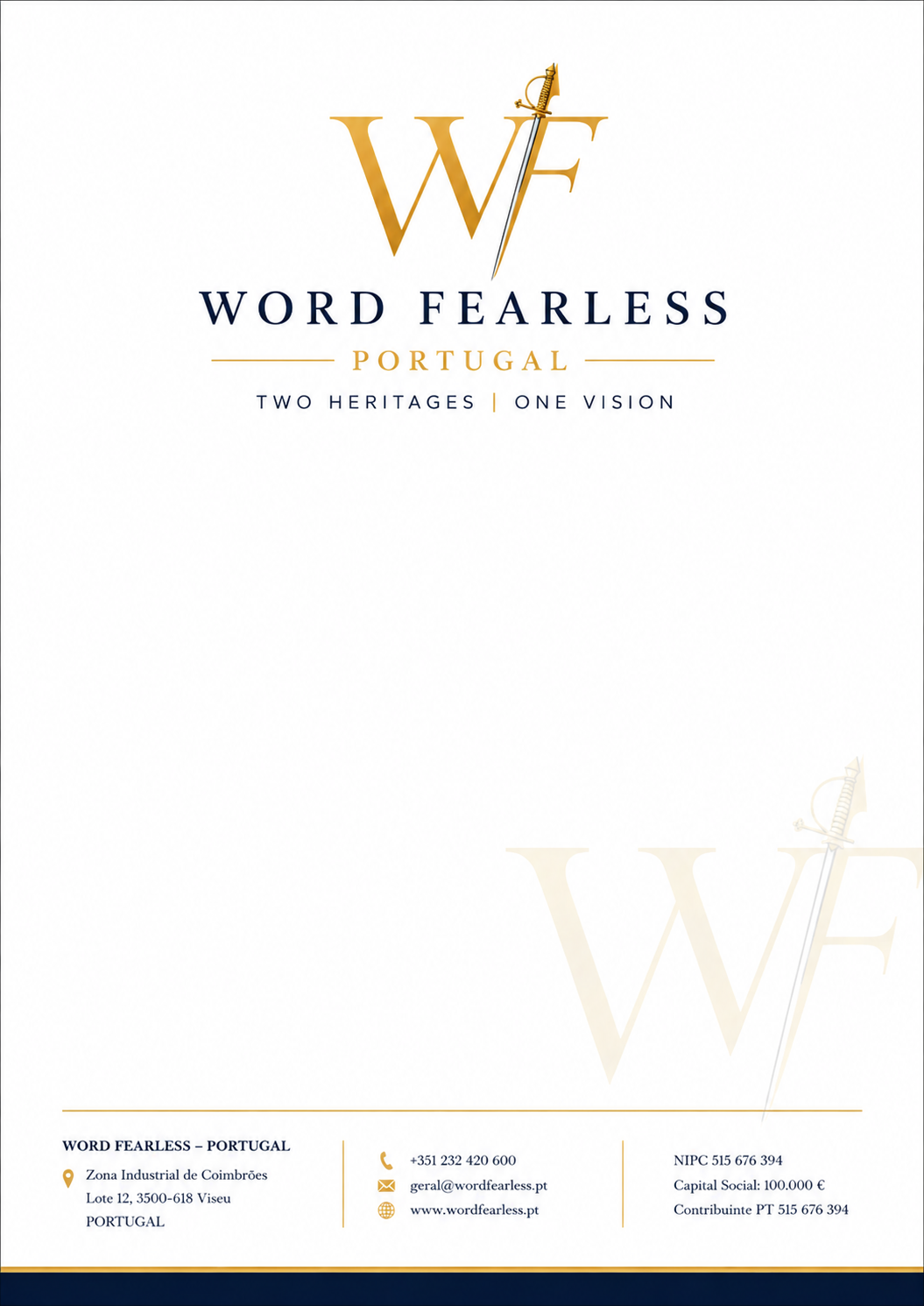 Word Fearless Portugal — Two Heritages, One Vision